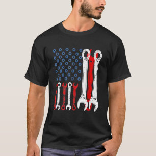 Camiseta Red White Flag Mechanic