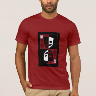 Camiseta Red Wildcard Poker Diamantes inspirados em Teto Pe