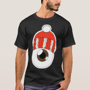 Camiseta Red Winter Hat Eyeball Brown Iris