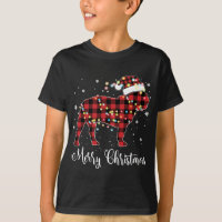 Red Xadrez Buffalo French Buldog Feliz Natal P