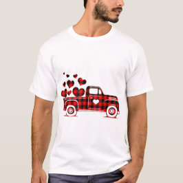 Camiseta Red Xadrez Caminhão Feliz Dia dos Namorados 2023 C