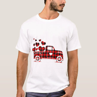 Camiseta Red Xadrez Caminhão Feliz Dia dos Namorados 2023 C