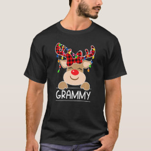 Camiseta Red Xadrez Reindeer Grammy Light Natal