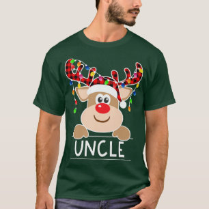 Camiseta Red Xadrez Reindet Tio Natal Frio Natal