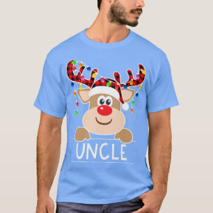 Camiseta Red Xadrez Reindet Tio Natal Frio Natal