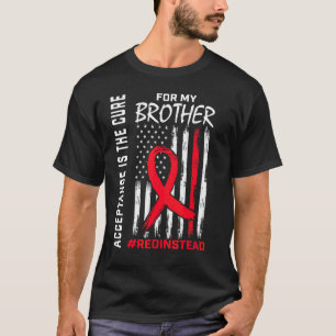 Camiseta Redação de Aceitação, em vez de Vestir Vermelho, e