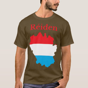 Camiseta Redange Canton Map Luxembourg