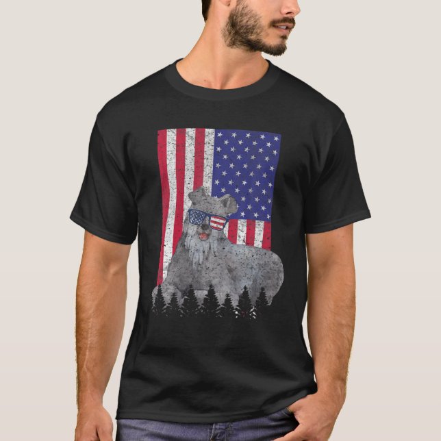 Camiseta Redbone Conhound Patriotic Dog USA Orgulho America (Frente)