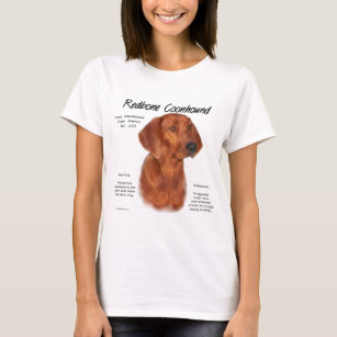 Camiseta Redbone Coonhound History Design