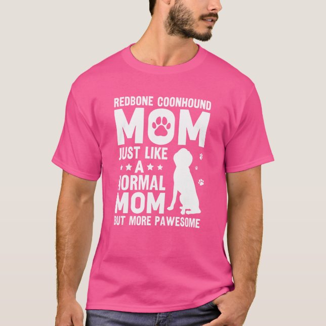 Camiseta Redbone Coonhound Mãe Dia de as mães Mãe (Frente)