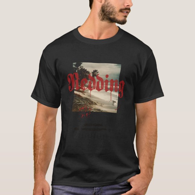 Camiseta Redding California Ca Tattoo Beach Surf (Frente)