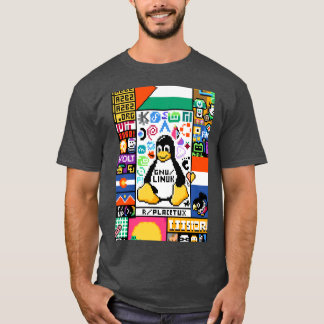 Camiseta Reddit substitua PixelLinux