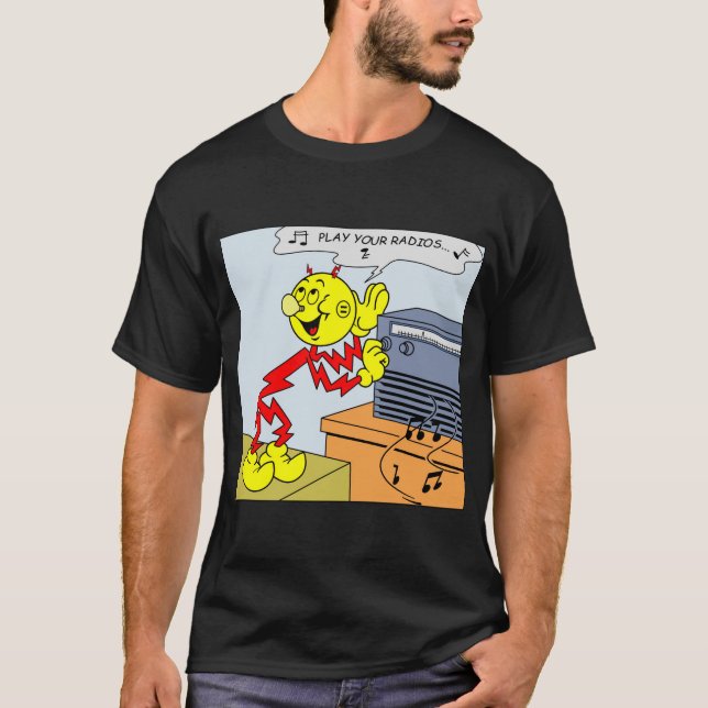 Camiseta Reddy Kilowatt Muito Divertida (Frente)