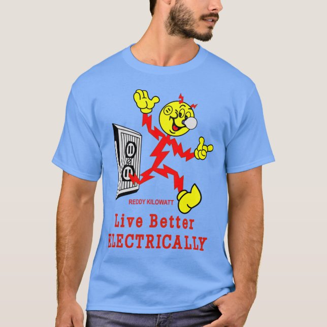 Camiseta Reddy Kilowatt Muito Divertida (Frente)