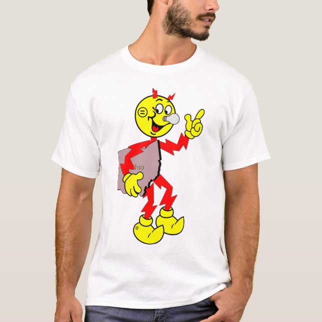 Camiseta Reddy Kilowatt Ohio Muito Divertida (Frente)