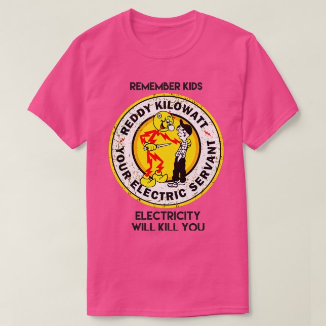 Camiseta reddyx27s lembre-se que a eletricidade infantil o  (Frente do Design)
