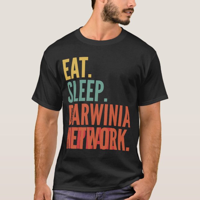Camiseta Rede Darwinia Rede Cripto Comer Dormir Rede Darwin (Frente)