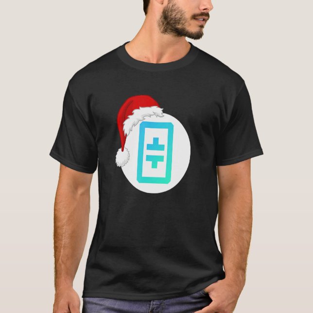 Camiseta Rede de Chapéu Natal Theta Santa Hat Theta Crypto (Frente)