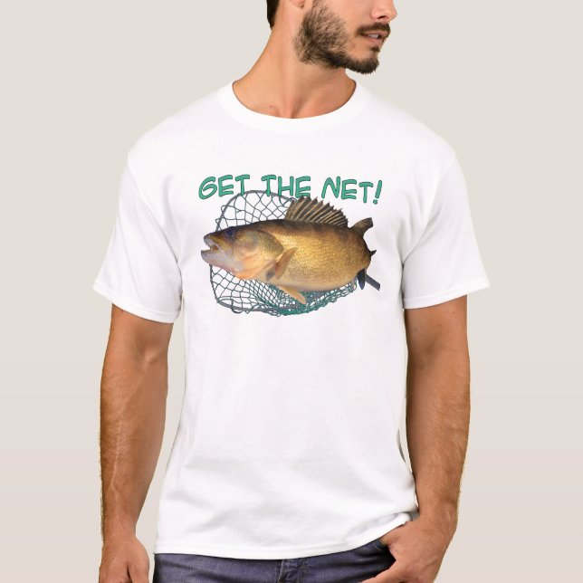 Camiseta Rede de pesca dos Walleye (Frente)