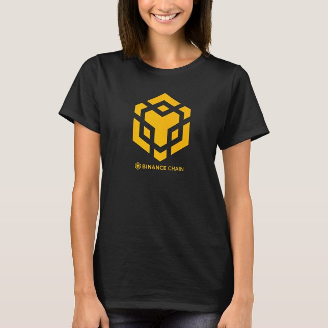 Camiseta Rede DeFi Orientada Pela Comunidade BNB da Cadeia  (Frente)
