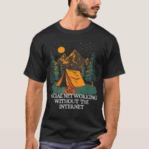 Camiseta Rede sem Campos de Internet Camper Amigos