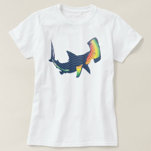 Camiseta Redemoinho da cor do tubarão