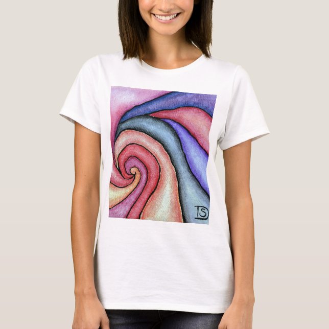 Camiseta Redemoinho de Aquarela (Frente)