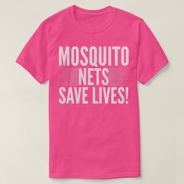 Camiseta Redes mosquiteiras salvam vidas1 (Frente do Design)