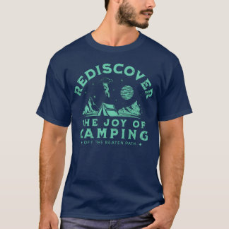 Camiseta Redescubra a Alegria de Acampar em Família