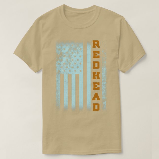 CAMISETA REDHEAD AMERICAN FLAG VINTAGE (Frente do Design)