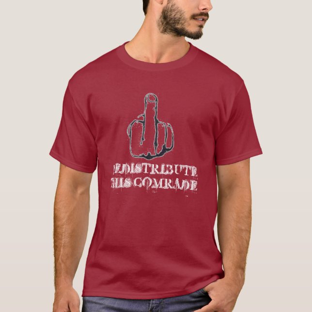 Camiseta Redistribua isto! (Frente)