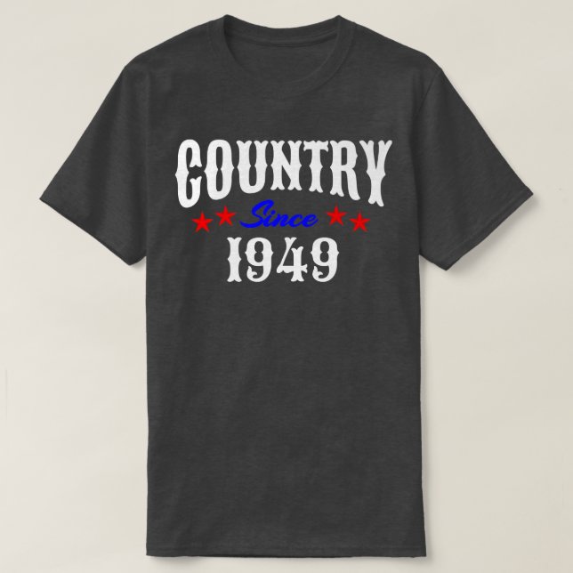 Camiseta Redneck 73 Year Old Born in 1949 Country Music 73r (Frente do Design)
