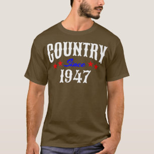 Camiseta Redneck 75 Year Old Nascer em 1947 Country Music 7