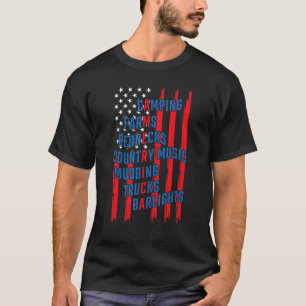 Camiseta Rednecs Country Music Trucks Mudim 4 de julho