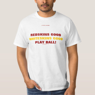 CAMISETA REDSKINS BONS, WHITESKINS BOM