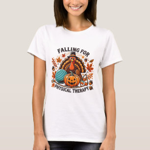 Camiseta Redução Do Obrigado De Queda De Pumpkin Em Terapêu