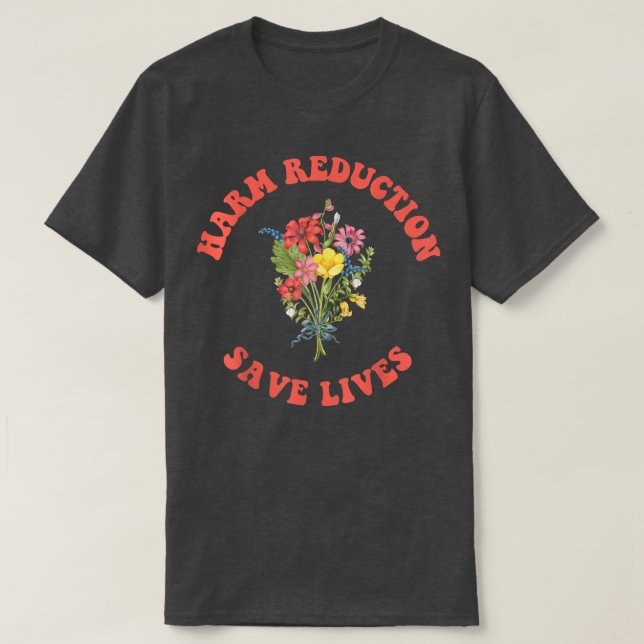 Camiseta Redução Floral de Danos (Frente do Design)