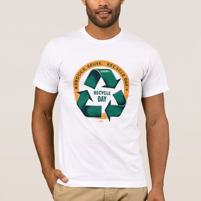 Camiseta Reduce Reuse Recycle Eco Tee (Frente)