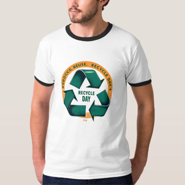 Camiseta Reduce Reuse Recycle Eco Tee (Frente)