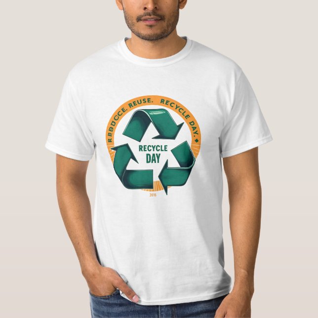 Camiseta Reduce Reuse Recycle Eco Tee (Frente)