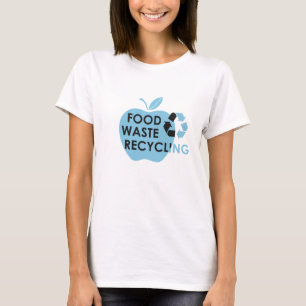 Camiseta Reduza a compatibilidade ambiental do reciclagem d