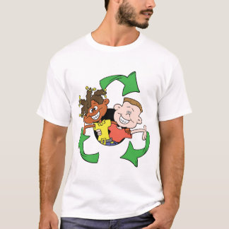 Camiseta Reduza miúdos do reciclar reusar