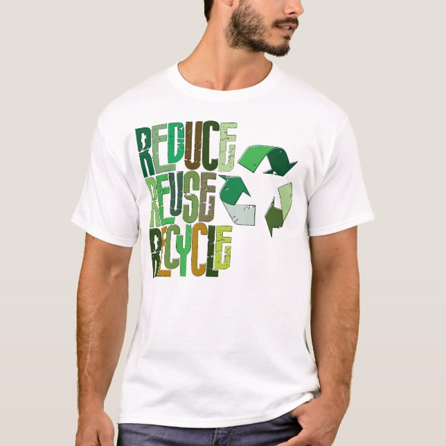 Camiseta Reduza o reciclar reusar (Frente)