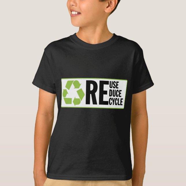 Camiseta Reduza o reciclar reusar (Frente)