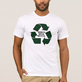 Camiseta Reduza o Twofer do reciclar reusar das senhoras