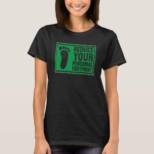 Camiseta Reduza seu impacto pessoal sobre as mudanças climá