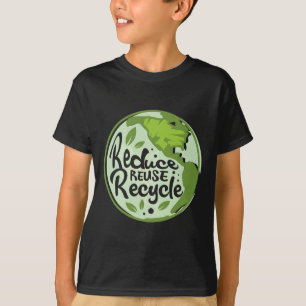 Camiseta Reduzir a reutilização do ambientalista do Dia da
