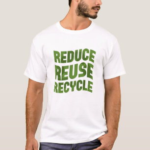 Camiseta Reduzir a reutilização do reciclar