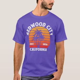 Camiseta Redwood City Califórnia Ca Vintage Frie desgastado