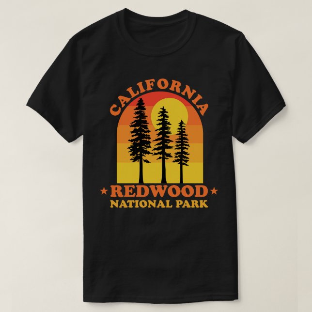 Camiseta Redwood National Park California (Frente do Design)